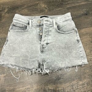 Lucky Brand Grey Mom High Rise Short Stetchy
